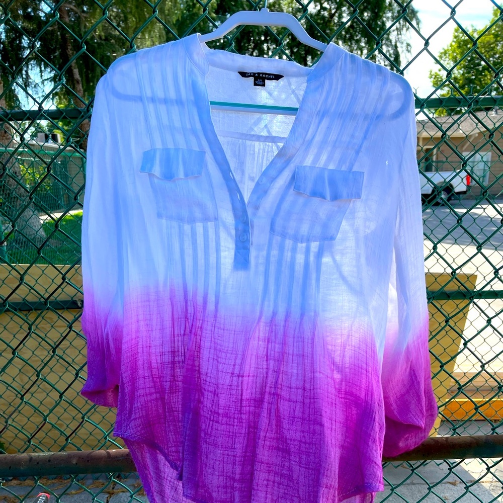 Alice and Olivia ombré blouse